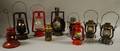 Nine Assorted Railroad and Other Kerosene and Oil Lanterns