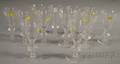 Set of Twelve Steuben Colorless Glass Goblets