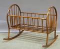 Bentwood Spindlesided Rocking Cradle