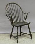 Blackpainted Windsor Continuous Armchair