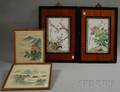 Four Framed Asian Items
