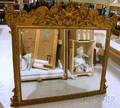 Large Louis XVstyle Giltwood Overmantel Mirror