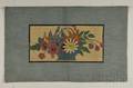 Art Deco Wool Vase of Flowers Pattern Hooked Rug