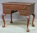 Chippendalestyle Carved Mahogany Dressing Table