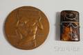 Silverinlaid Tortoiseshellcased Scent Bottle and a Bronze Architectural Medal