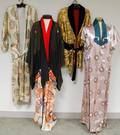 Four Asian and Asianstyle Silk and Embroidered Robes