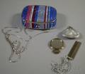 Judith Leiber Striped Crystal Minaudiere