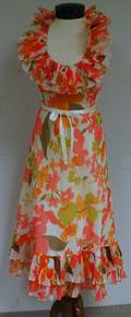 Vintage Pierre Cardin Floral Halter Dress
