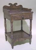 New England Sheraton painted pine washstand ca 1825