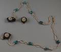 Seed Pearl and Turquoise Negligee Necklace