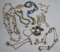 Group of Silver Jewelry and Glass Bead Necklaces
