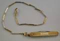 Bicolor 14kt Gold Watch Chain and Pocketknife