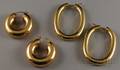 Two Pairs of Italian 14kt Gold Hoop Earrings