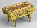 New England or Pennsylvania miniature decorated bench mid 19th c