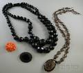 Four Antique Stone Jewelry Items