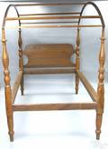New England late Federal cherry tester bed ca 1825