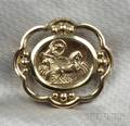 18kt Gold Brooch Helen Woodhull