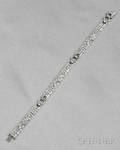 Art Deco Platinum and Diamond Bracelet