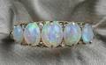 18kt Gold Opal and Diamond Ring