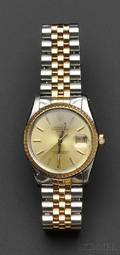 Stainless Steel and 18kt Gold Wristwatch Rolex