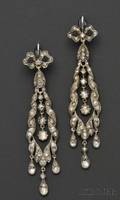 Antique Diamond Earpendants