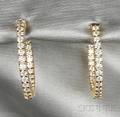 18kt Gold and Diamond Earpendants Roberto Coin