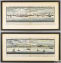 Two handcolored etchings published 1739