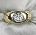 18kt Gold and Platinum Seal Ring