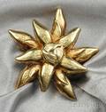 18kt Gold Flower Brooch Tiffany  Co