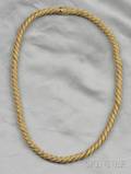 18kt Bicolor Gold Ropetwist Necklace