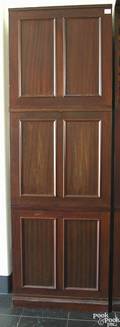 Threepiece stacking mahogany specimen cabinet