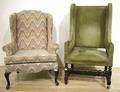 William  Mary style wing chair