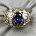 18kt Gold Sapphire and Diamond Ring
