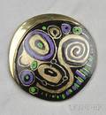 Enamel Swirl Brooch Sally Ann Wekstein and Jim Hansen