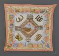 Pleated Silk Scarf Hermes