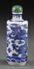 Blue and White Snuff Bottle