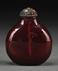 Red Glass Snuff Bottle