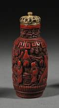 Cinnabar Snuff Bottle