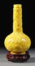 Yellow Peking Glass Vase
