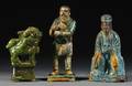 Three Sancai Glazed Figures