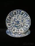 Pair of Blue and White Plates