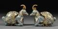Pair of Cloisonne Enameled Mythical Animals