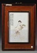 Framed Porcelain Plaque