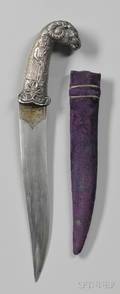 Mughal Silver Dagger