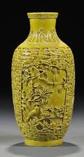 Yellow Molded Vase