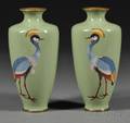Pair of Cloisonne Vases