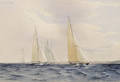 Christopher Jarvis British 20th21st Century A Yacht Race