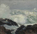 Parker S Perkins American 18621942 Waves Crashing on Rocks