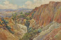 Charles Arthur Fries American 18541940 The Painted Gorge at Torrey Pines No 853