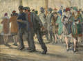 Orlando Rouland American 18711945 Passersby on the Street